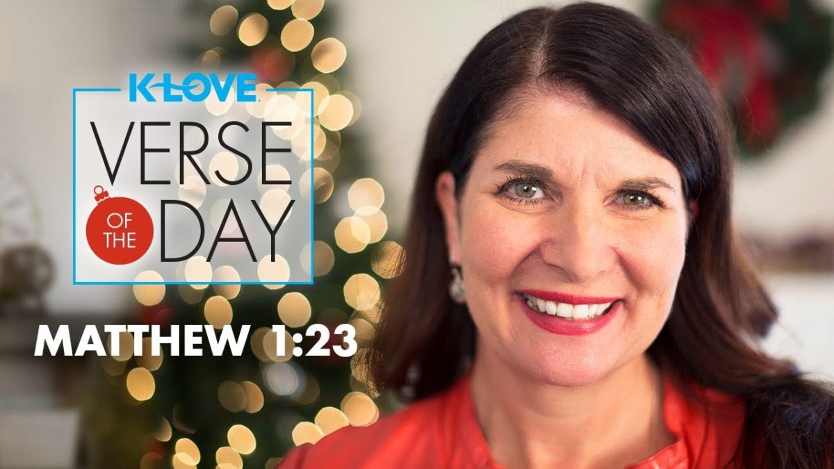 K-LOVE’s Verse of the Day: Matthew 1:23 – YouTube