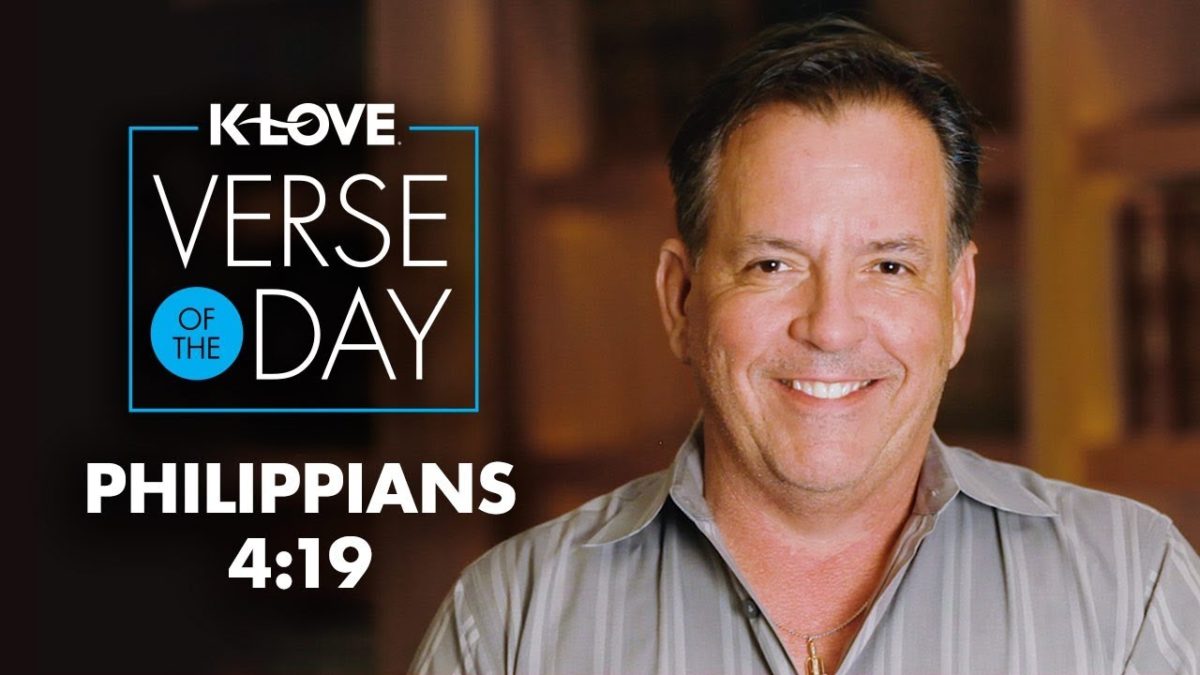 K-LOVE’s Verse of the Day: Philippians 4:19 – YouTube