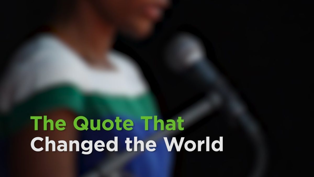 The Quote That Changed the World – YouTube