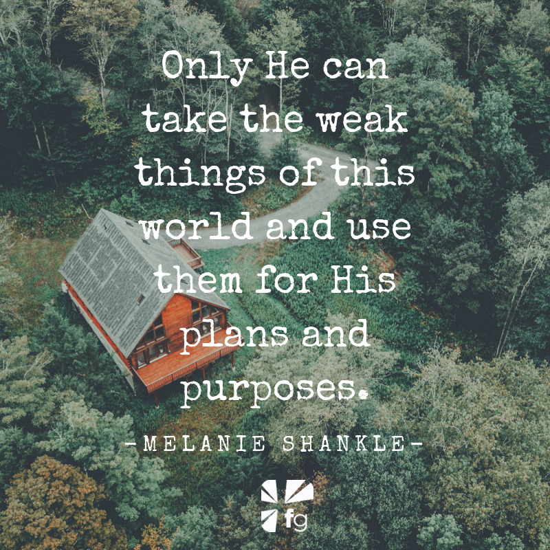 Building with Weak Things | Melanie Shankle – FaithGateway