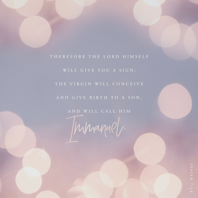 Youversion VotD – December 23, 2018 – Isaiah 7:14 NIV