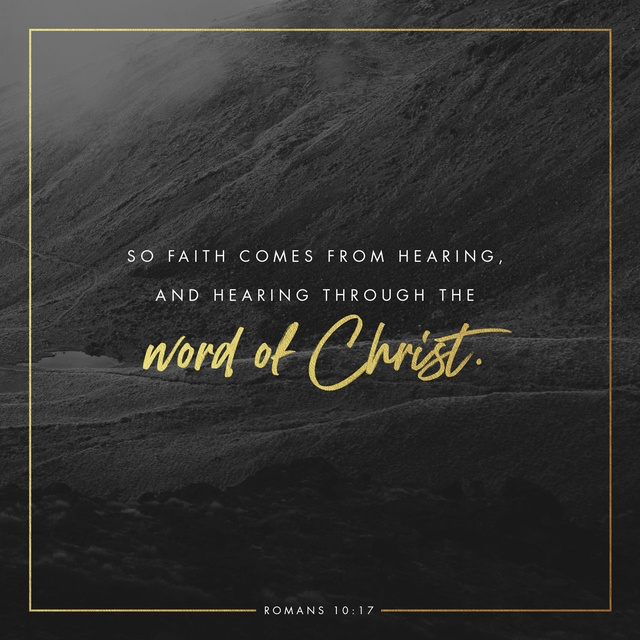 Youversion VotD – January 13, 2019 – Romans 10:17 ESV
