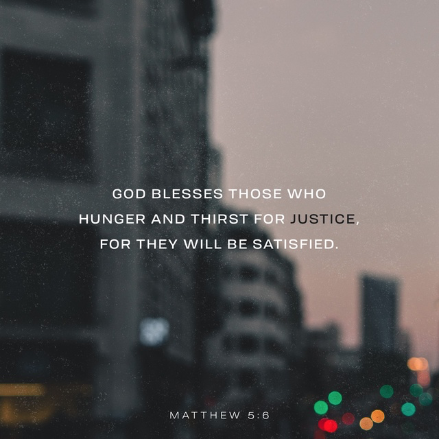 Youversion VotD – January 7, 2019 – Matthew 5:6 NLT