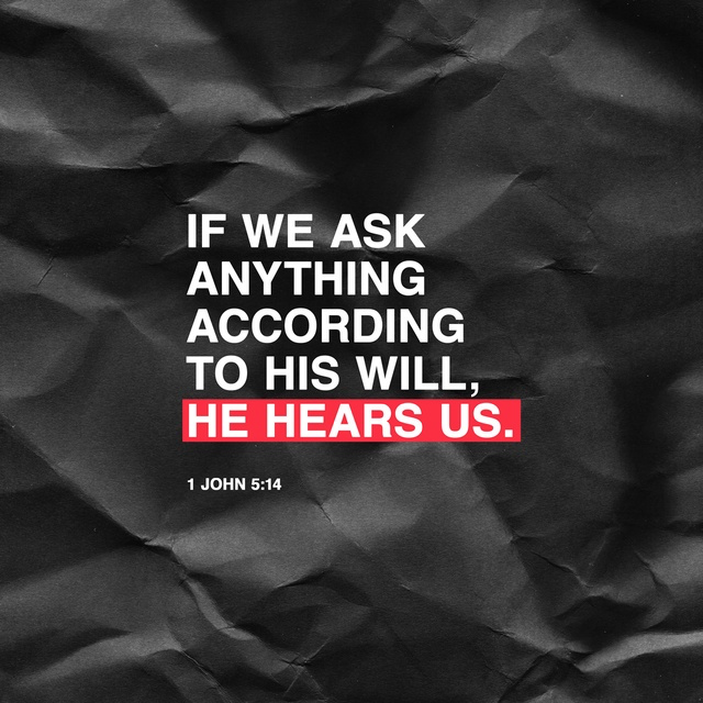 Youversion VotD – January 9, 2019 – 1 John 5:14 NIV