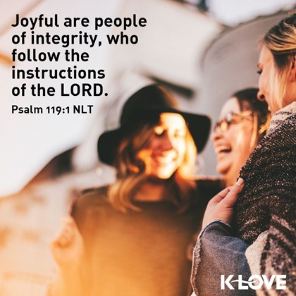 K-LOVE VotD – March 7, 2019 – Psalm 119:1 (NLT)