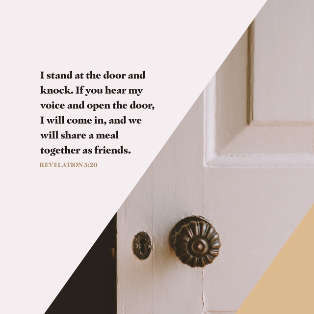 Youversion VotD – March 5, 2019 – Revelation 3:20 NLT