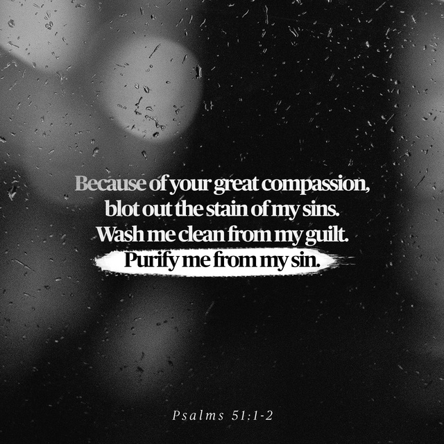 Youversion VotD – April 10, 2019 – Psalms 51:1-2 NLT