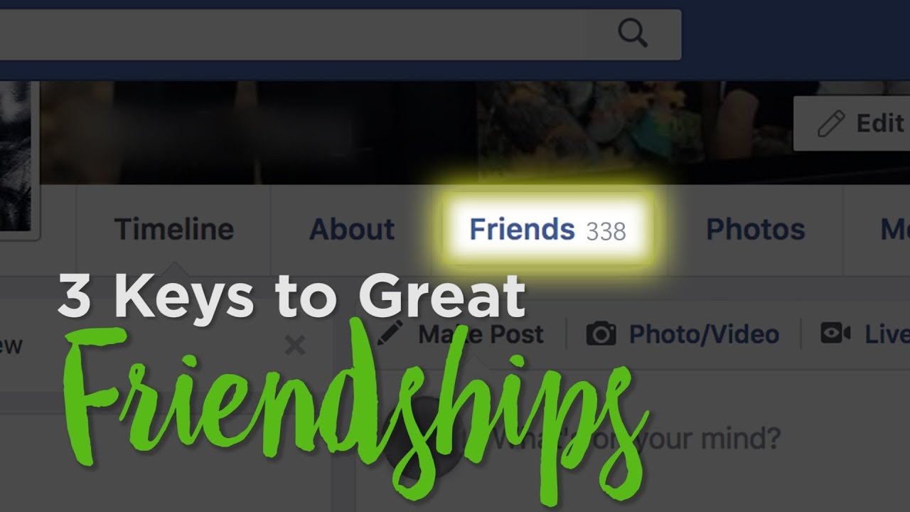 3 Keys to Great Friendships – YouTube