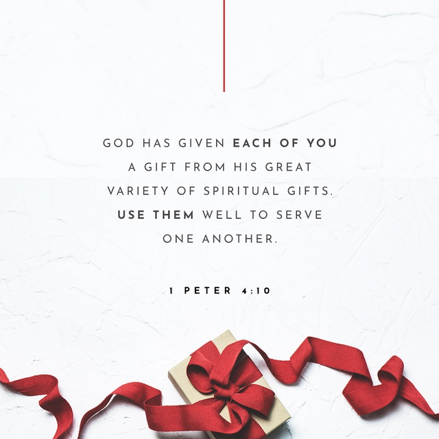 Youversion VotD – May 8, 2019 – 1 Peter 4:10 NLT