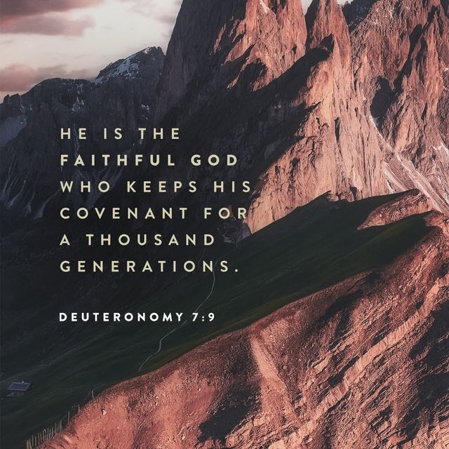 Youversion VotD – May 14, 2019 – Deuteronomy 7:9 NIV