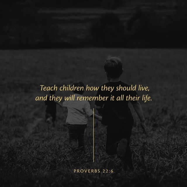 Youversion VotD – May 16, 2019 – Proverbs 22:6 GNT