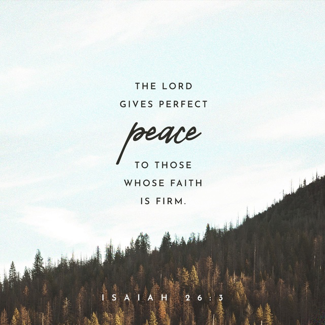 Youversion VotD – June 7, 2019 – Isaiah 26:3 CEV
