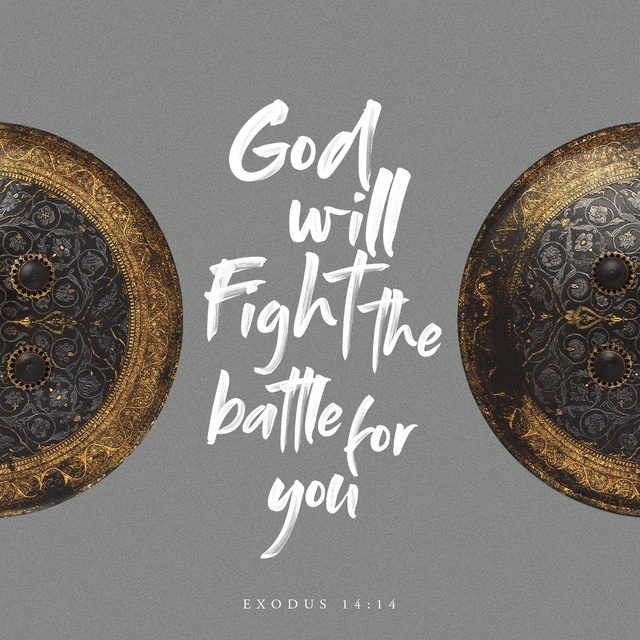 Youversion VotD – July 1, 2019 – Exodus 14:14 MSG