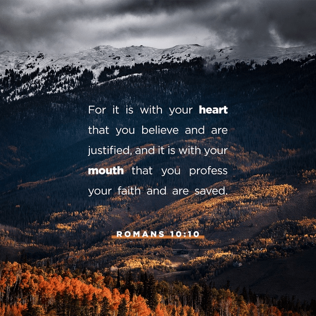 Youversion VotD – September 15, 2019 – Romans 10:10 NIV