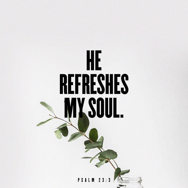 Youversion VotD – September 23, 2019 – Psalms 23:3 NIV