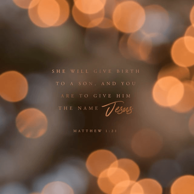 Youversion VotD – December 24, 2019 – Matthew 1:21 NIV